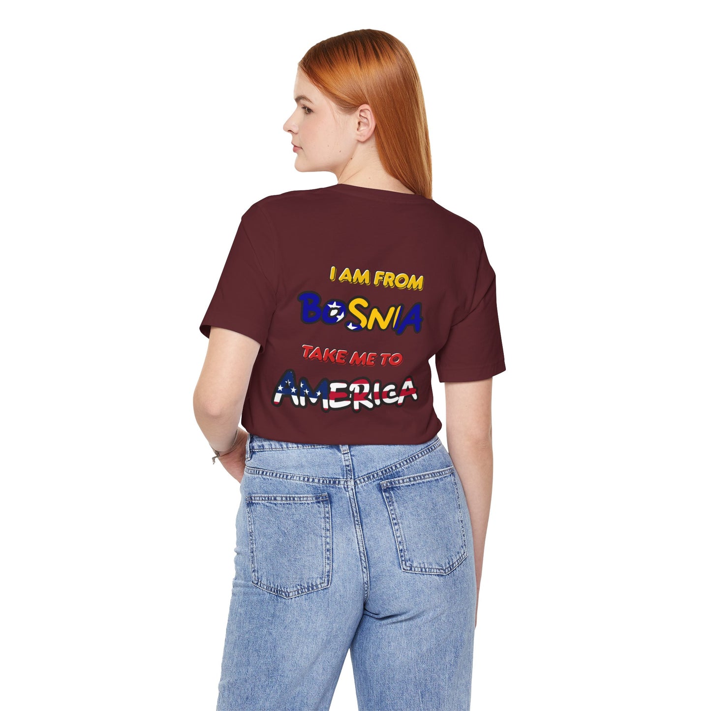 "I Am From Bosnia, Take Me to America" Graphic Tee