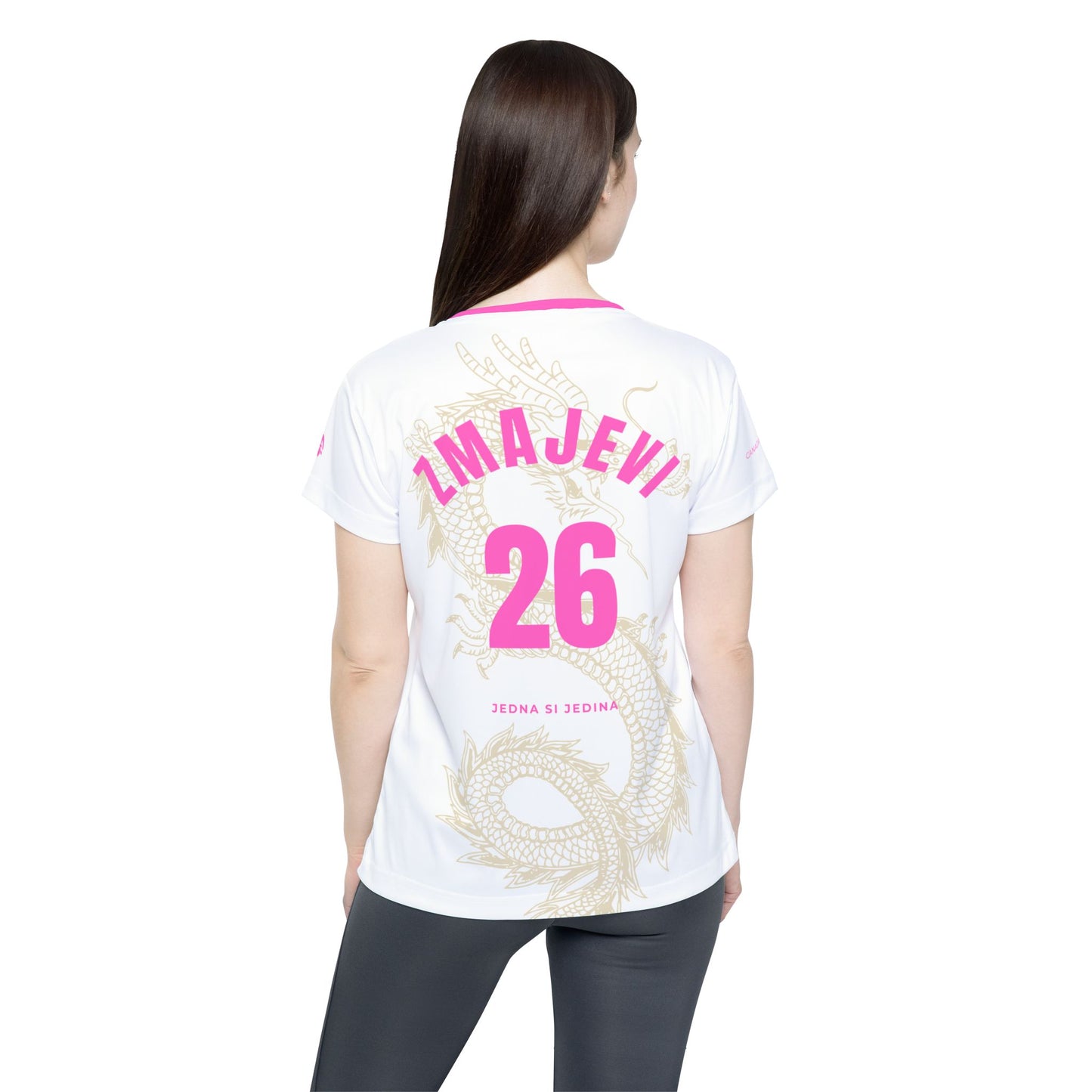 INAT™ “ZMAJEVI 26” Tee – World Cup 2026 Edition (Golden/Pink) Women's