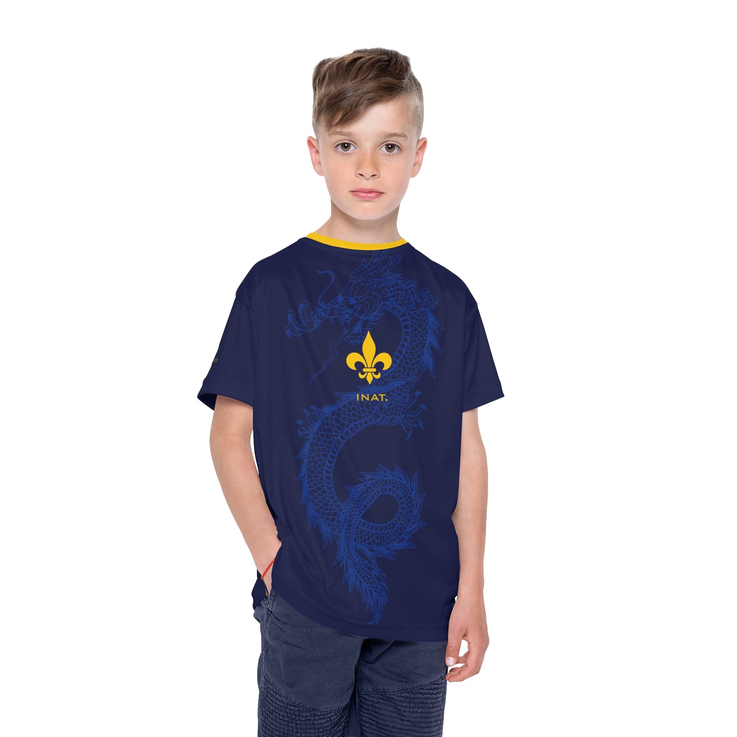 INAT™ “ZMAJEVI 26” Tee – World Cup 2026 Edition (Blue/Yellow) KIDS