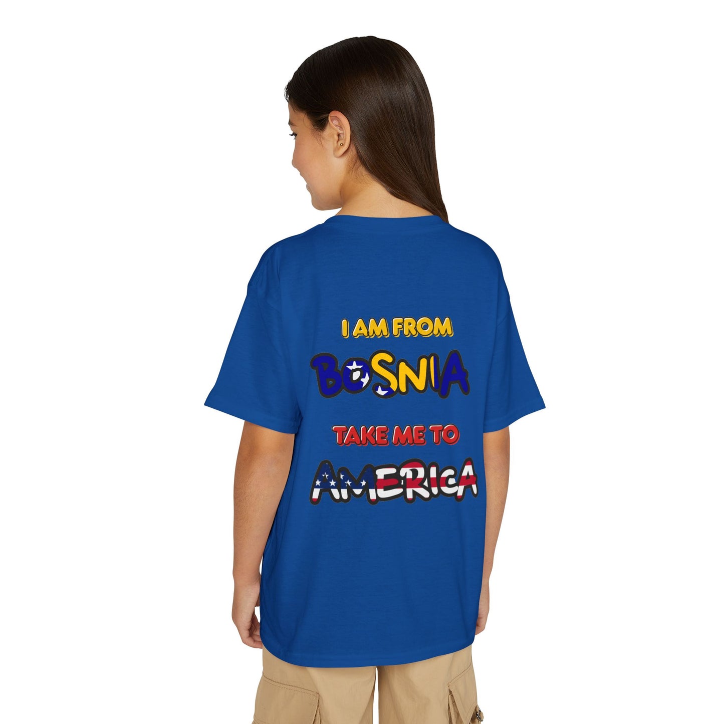 "I Am From Bosnia, Take Me to America" YOUTH Tee
