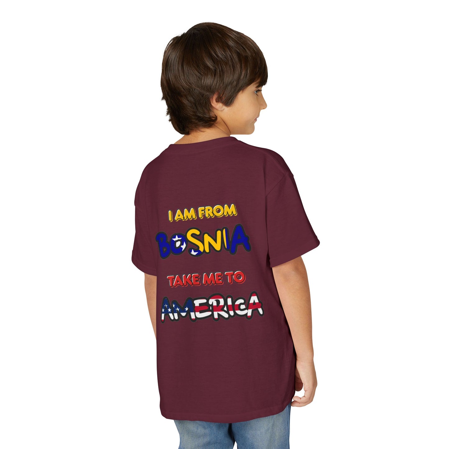 "I Am From Bosnia, Take Me to America" YOUTH Tee