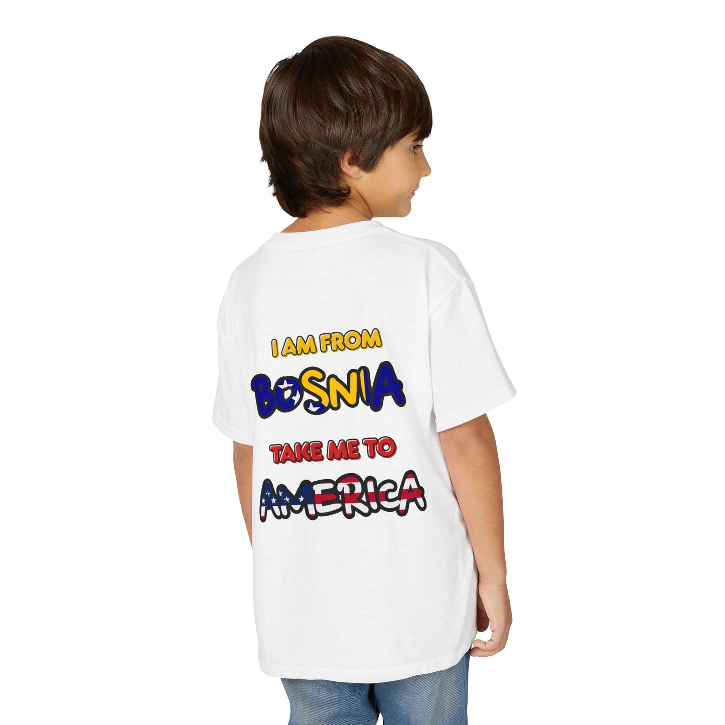 "I Am From Bosnia, Take Me to America" YOUTH Tee