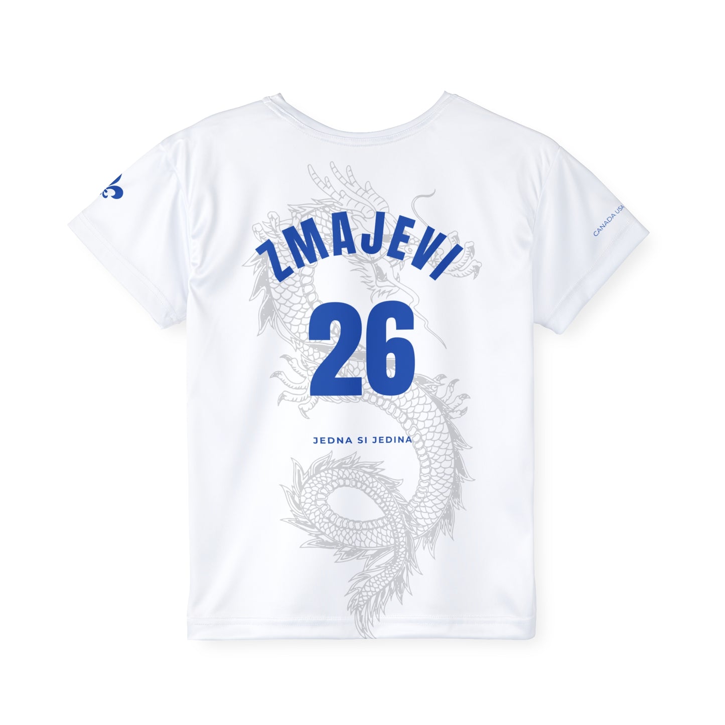 INAT™ “ZMAJEVI 26” Tee – World Cup 2026 Edition (White/Blue) KIDS