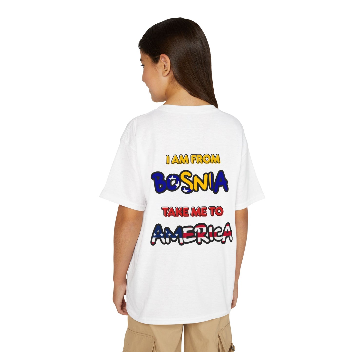 "I Am From Bosnia, Take Me to America" YOUTH Tee