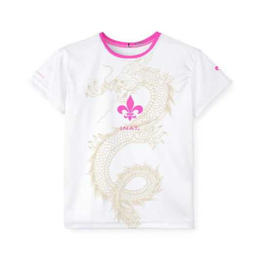 INAT™ “ZMAJEVI 26” Tee – World Cup 2026 Edition (Golden/Pink) KIDS