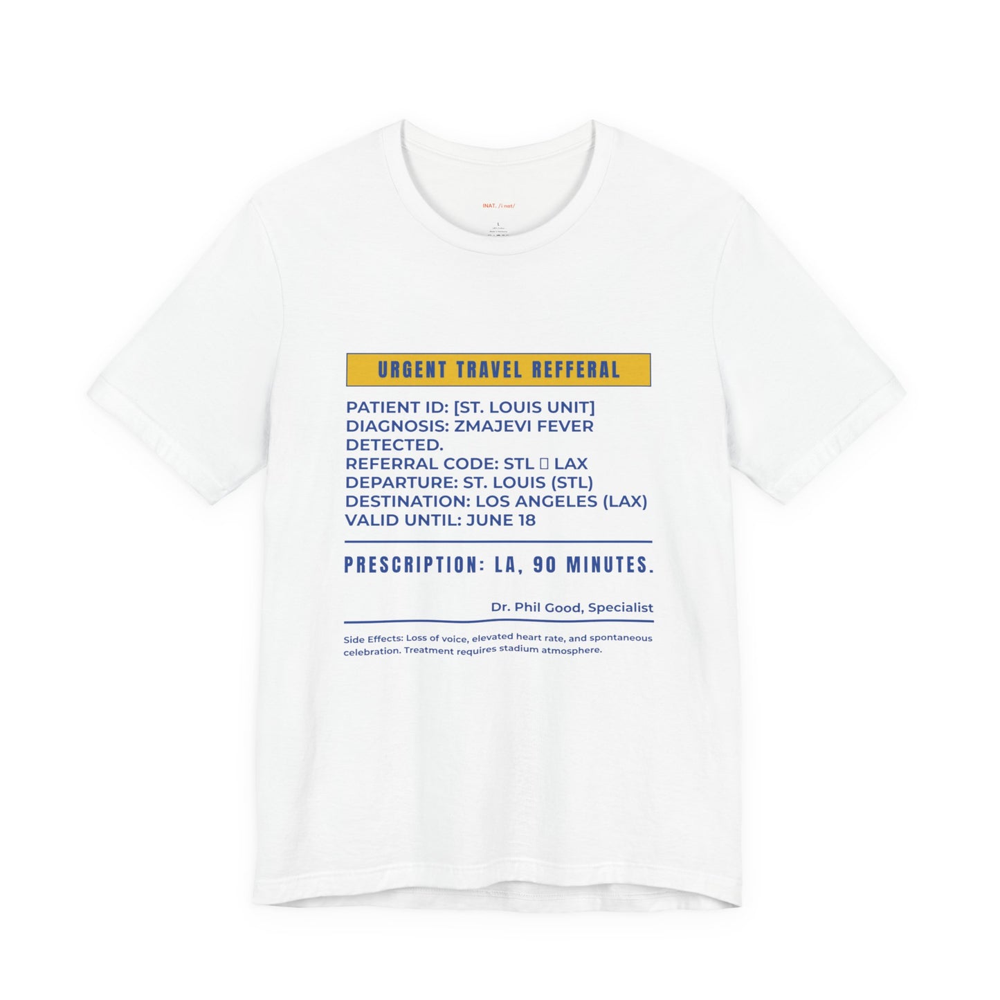 St. Louis to LA Unisex  Tee World Cup Edition