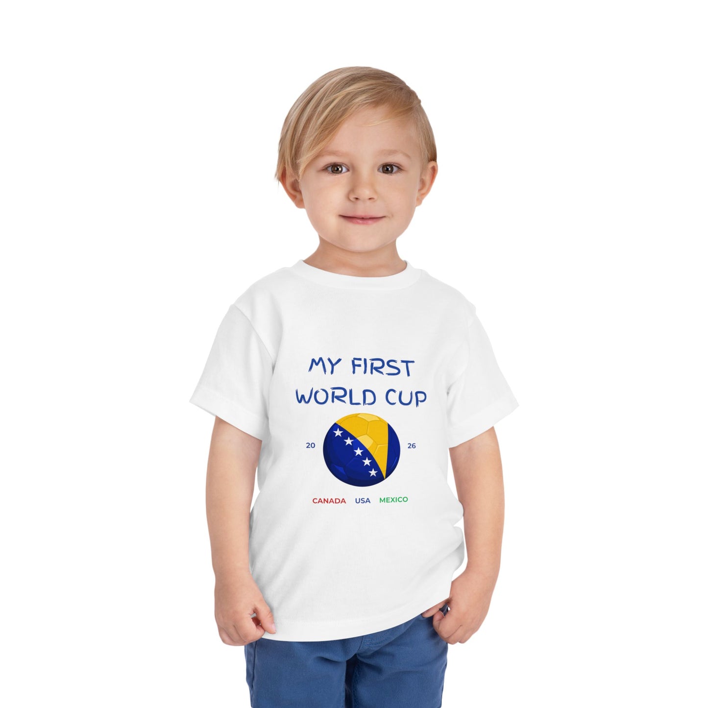 My First World Cup Toddler Tee — 2026 Canada USA Mexico Soccer Baby Shirt