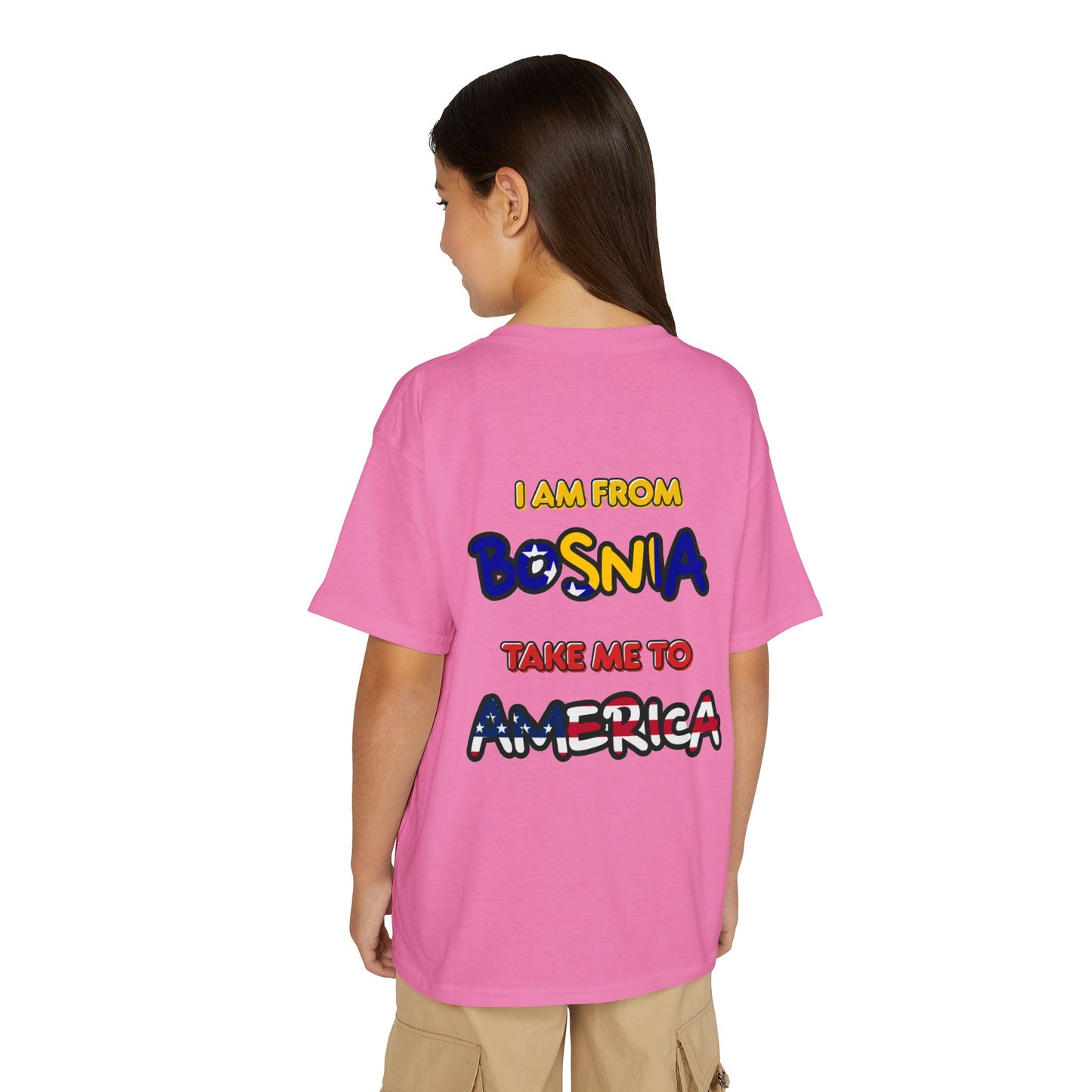 "I Am From Bosnia, Take Me to America" YOUTH Tee