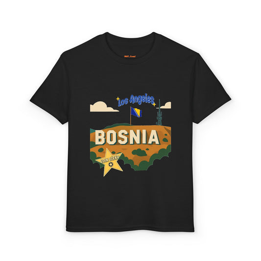 Bosnia Youth T-Shirt – Los Angeles Map Badge Design