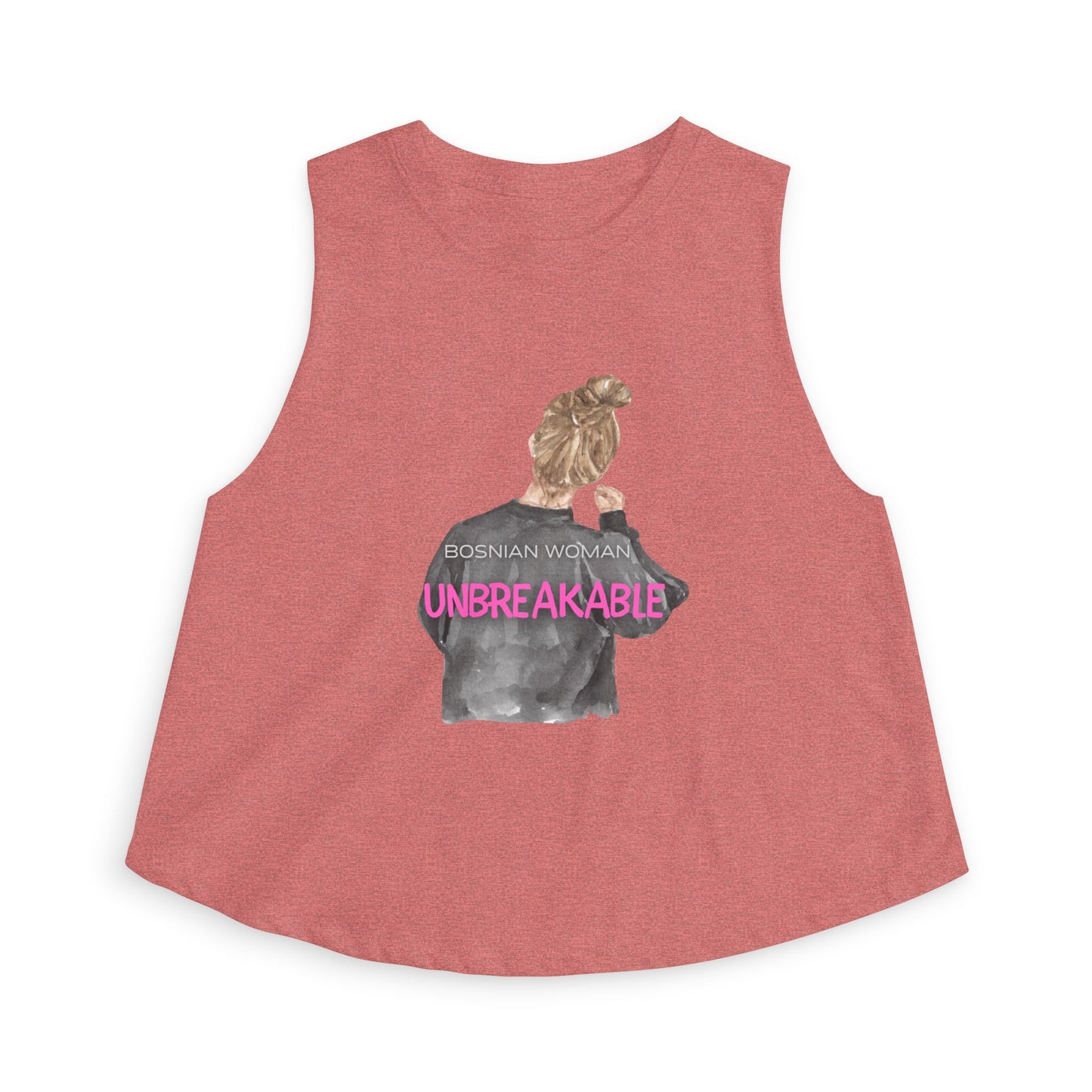 Unbreakable Bosnian Woman Crop Top