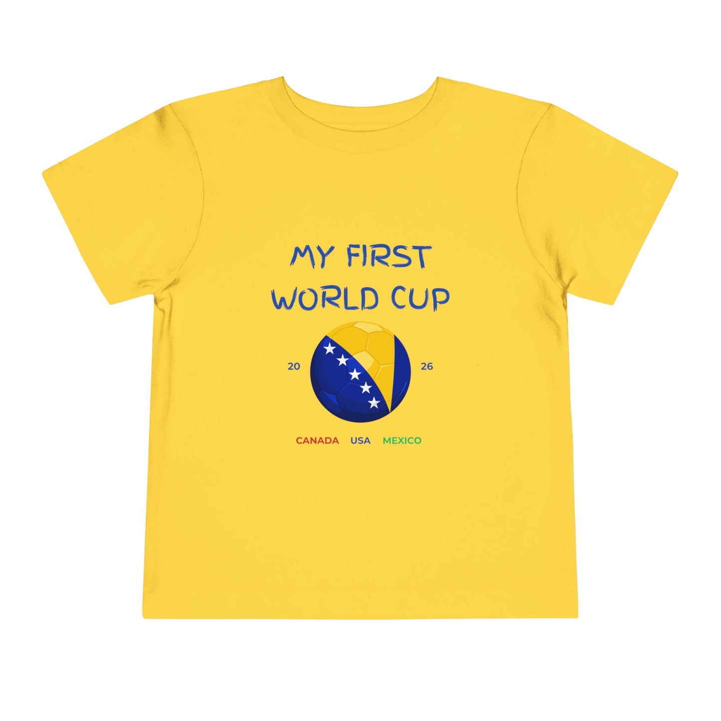 My First World Cup Toddler Tee — 2026 Canada USA Mexico Soccer Baby Shirt