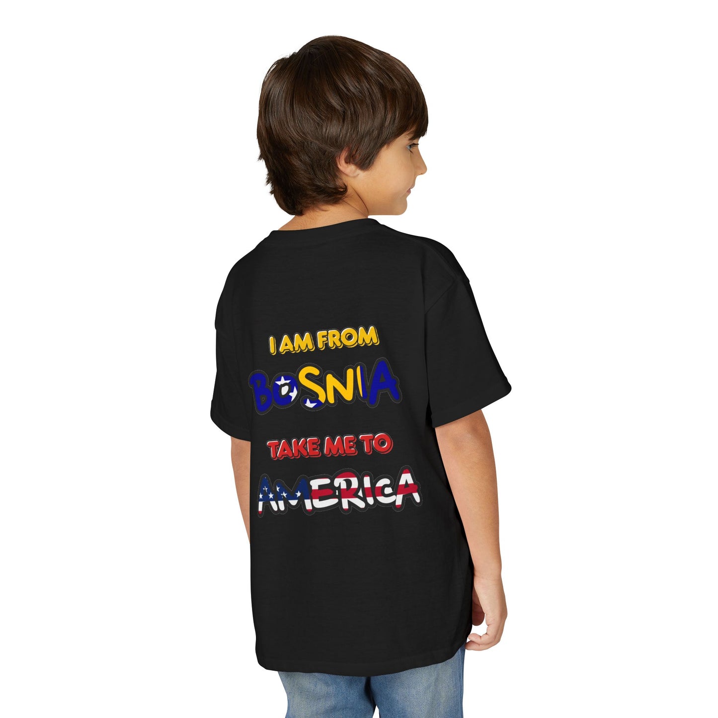 "I Am From Bosnia, Take Me to America" YOUTH Tee