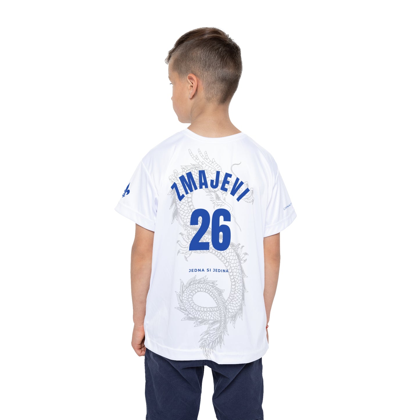 INAT™ “ZMAJEVI 26” Tee – World Cup 2026 Edition (White/Blue) KIDS